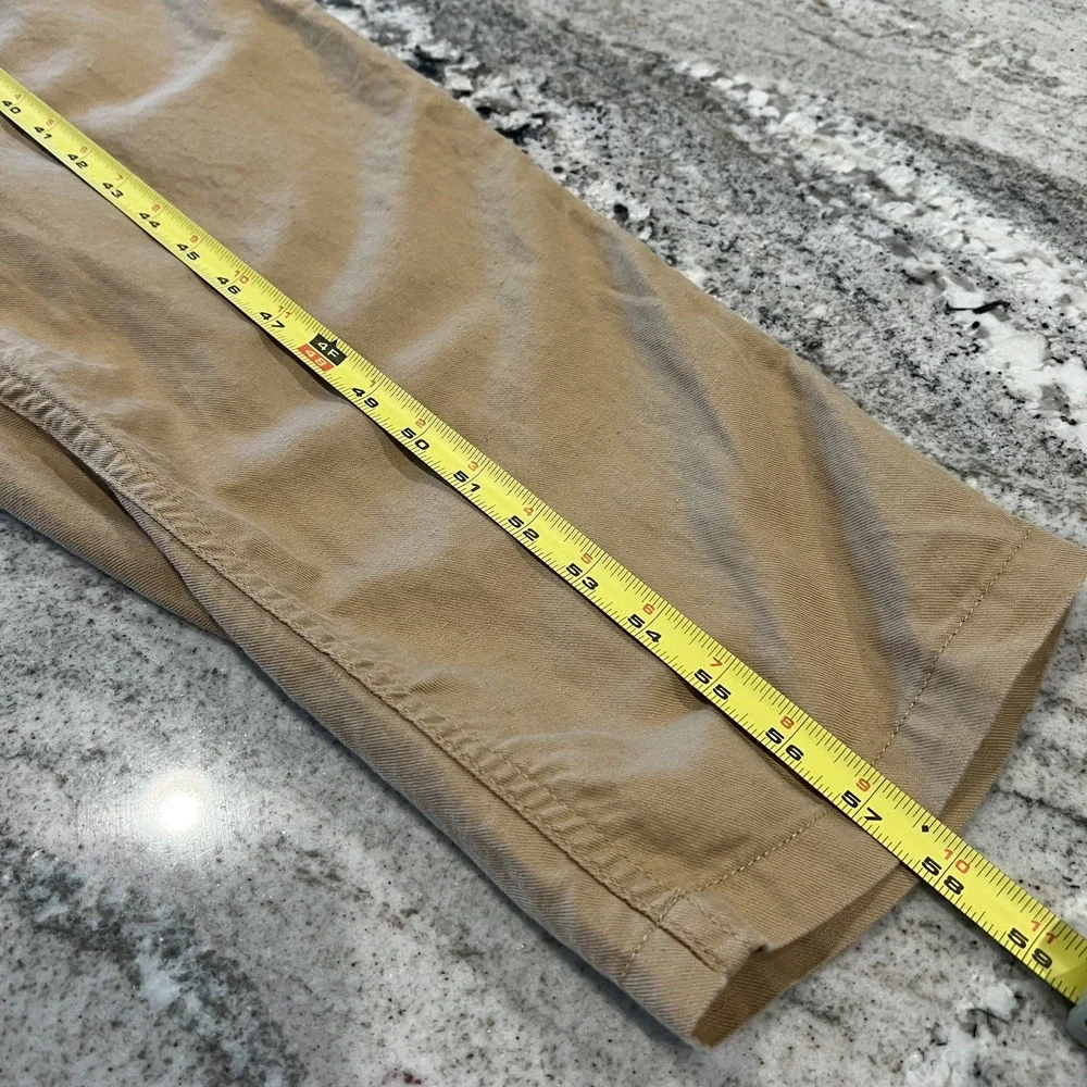 QUINCE Organic Cotton Linen Twill Jumpsuit Women L Long Sleeve Camel Sustainable